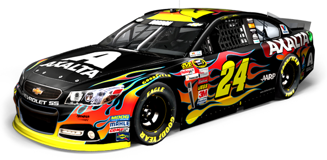 Jeff Gordon #24 Axalta flames scheme