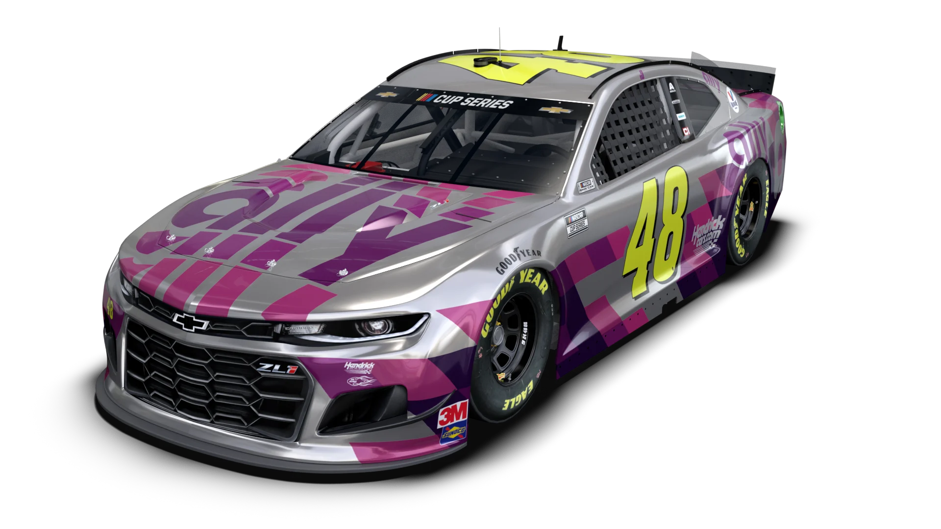 Jimmie Johnson #48 silver & pink Phoenix scheme