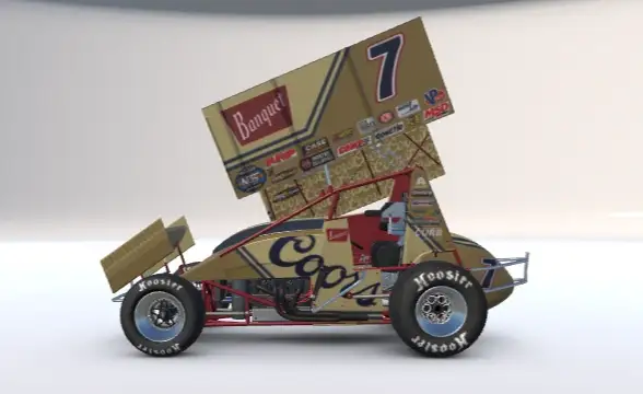 Coors Banquet sprint car side profile