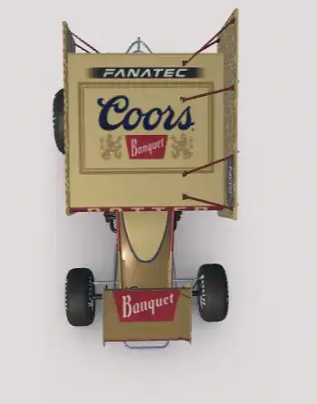 Coors Banquet sprint car detail