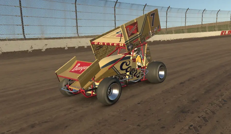 Coors Banquet 410 winged sprint car livery