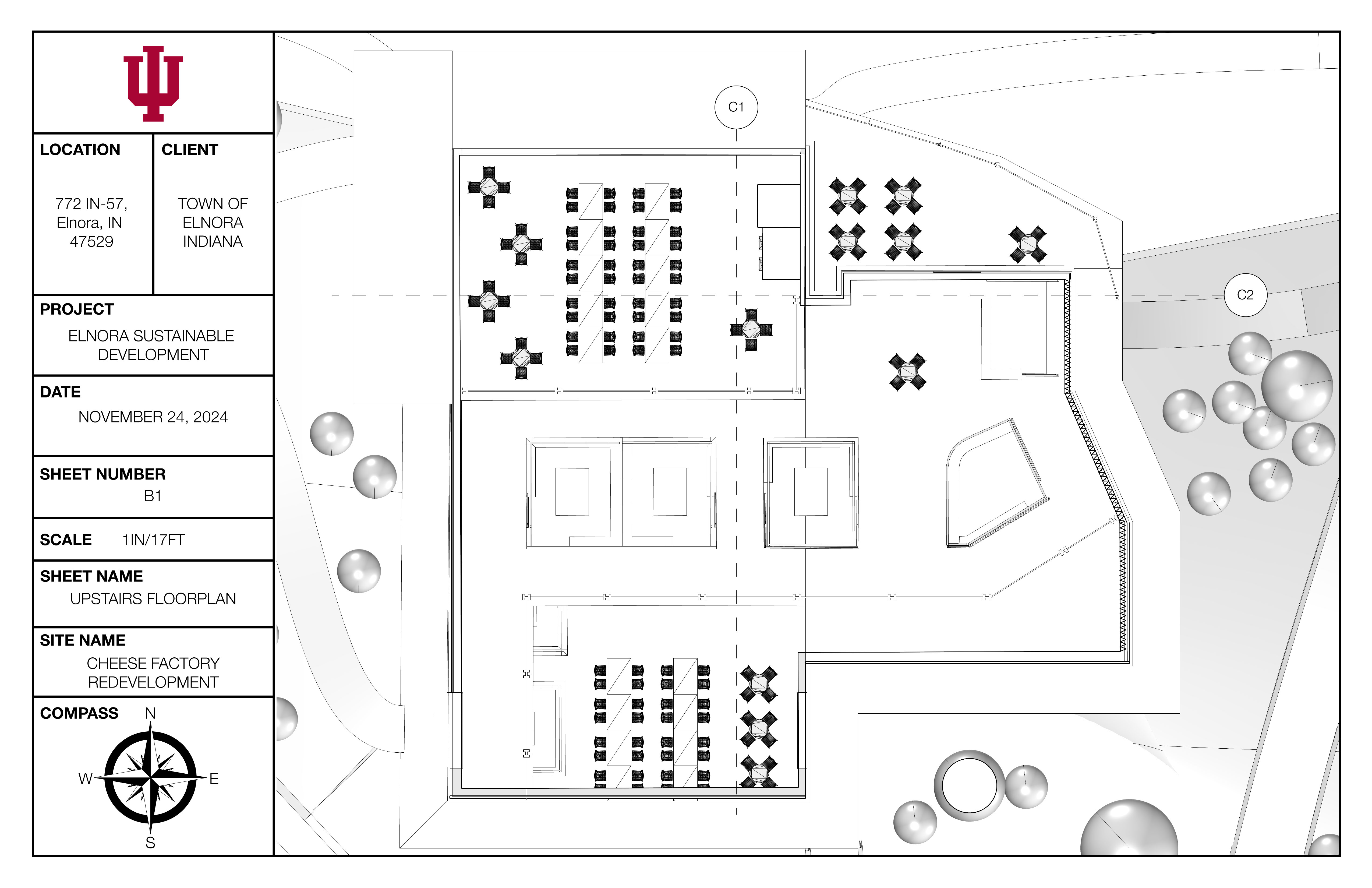 Upstairs Floorplan — B1
