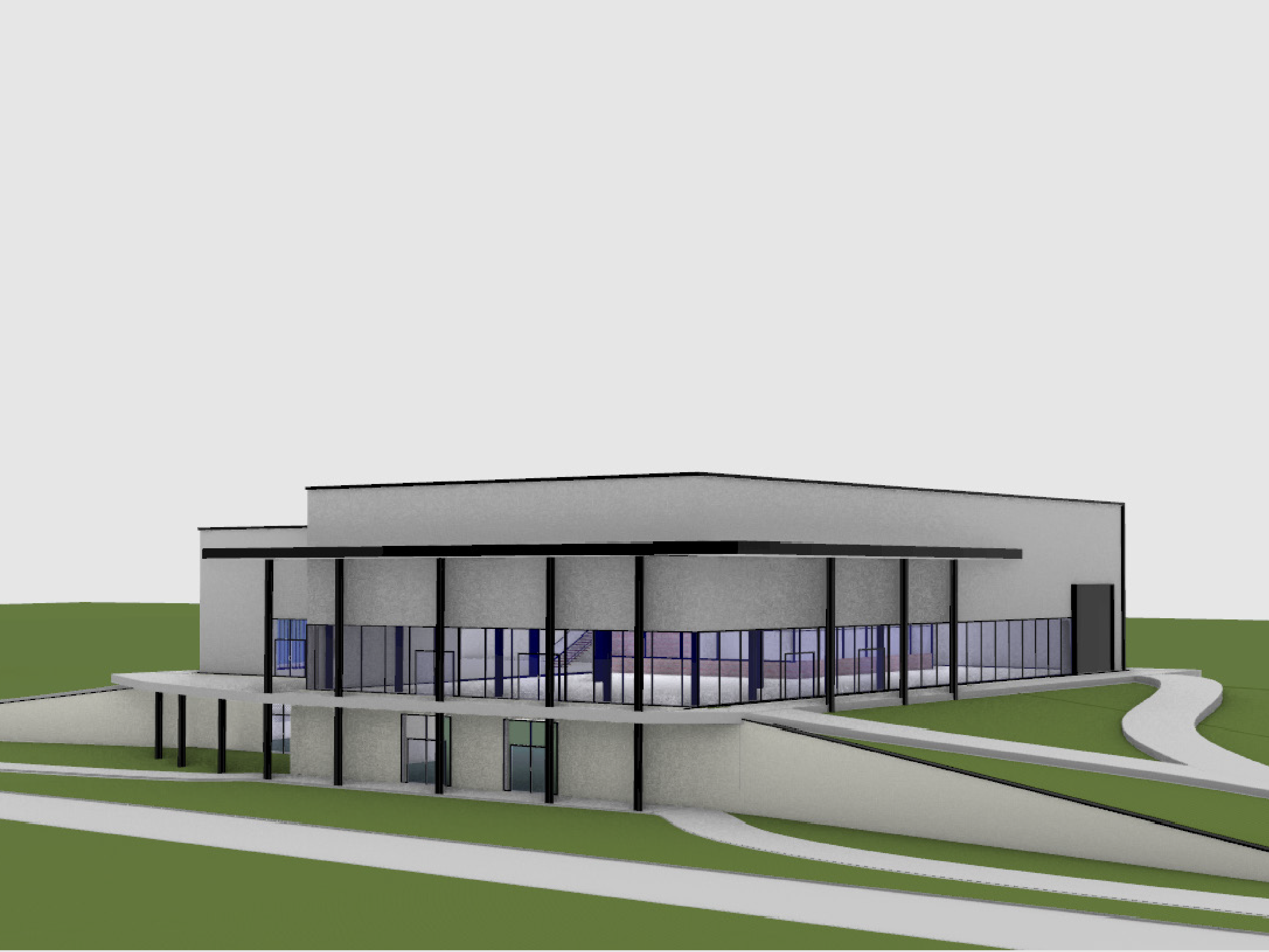 Building version 2 — corner view