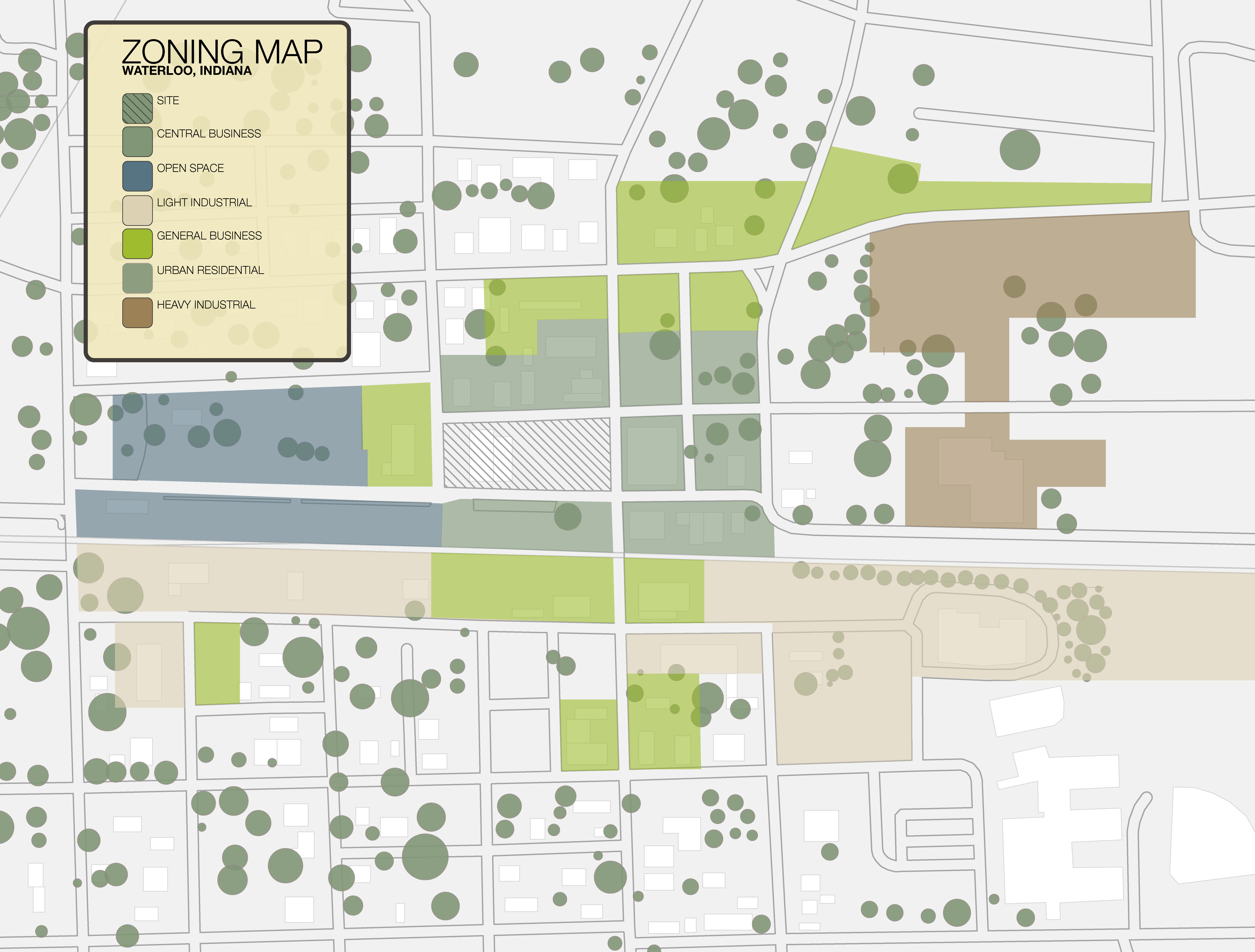 Zoning — business core meets urban residential